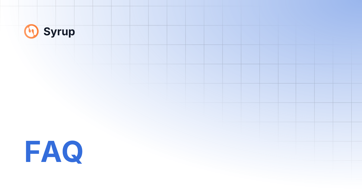 FAQ Syrup